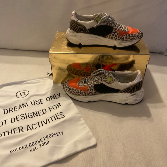 Golden Goose Zoo Puzzle Running Sole Sneakers in size EU 38 - Picture 5 of 7